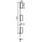 Gel�nderstolpe � 33,7 mm | til folde-stilladsbuk 'Compakt S' | Hj�rnegel�nderstolpe | lakeret